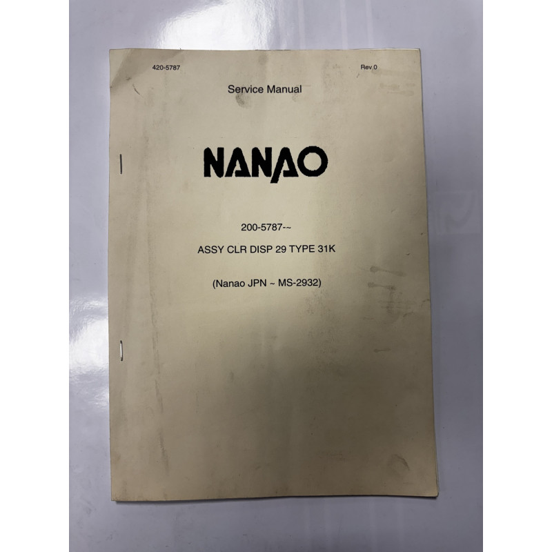 NANAO MS-2932 (31 kHz) - Manual de servicio