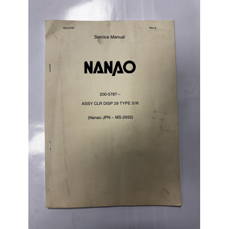 NANAO MS-2932 (31 kHz) - Manual de servicio