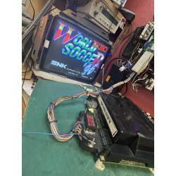 Cartucho original de Neo Geo del juego Tecmo World Soccer '96.