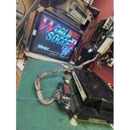 Cartucho original de Neo Geo del juego Tecmo World Soccer '96.