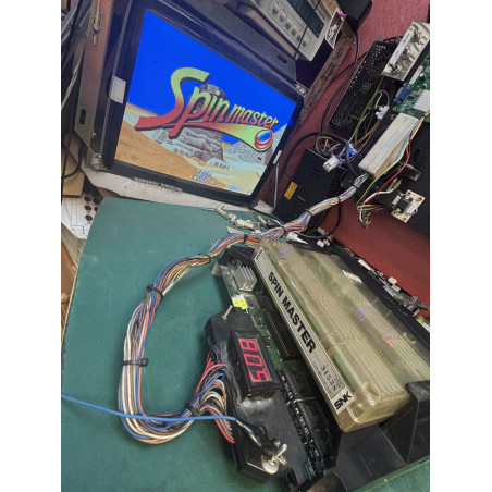 Cartucho original de Neo Geo del juego Spin Master.