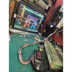 Cartucho original de Neo Geo del juego Art of Fighting 2.