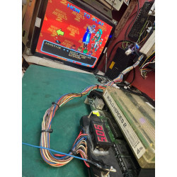 Cartucho original de Neo Geo del juego World Heroes 2.