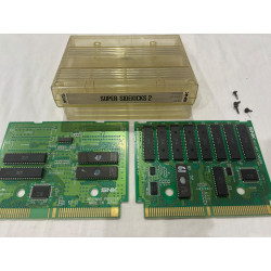 Cartucho original de Neo Geo del juego Super Sidekicks 2.