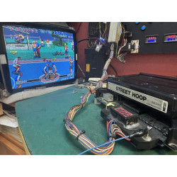 Cartucho original de Neo Geo del juego Street Hoop con documentación.