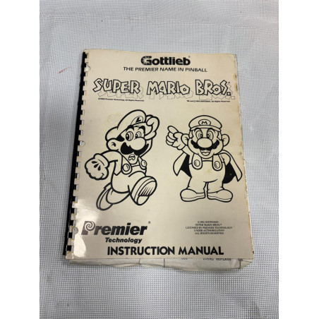 Manual de pinball Super Mario de Gottlieb